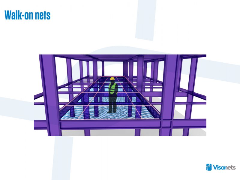 Protective net – Walk-on net system VISORNETS